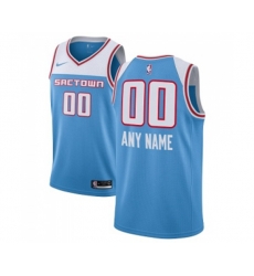 Sacramento Kings Customized Swingman Blue Basketball Jersey - 2018-19 City Edition