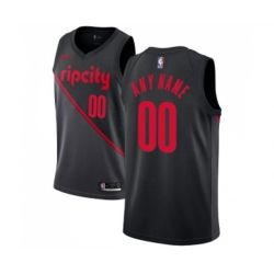 Portland Trail Blazers Customized Swingman Black Basketball Jersey - 2018-19 City Edition Portland Trail Blazers Customized Swingman Black Basketball Jersey - 2018-19 City Edition