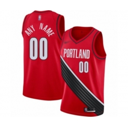 Portland Trail Blazers Customized Swingman Red Finished Basketball Jersey - Statement Edition Portland Trail Blazers Customized Swingman Red Finished Basketball Jersey - Statement Edition