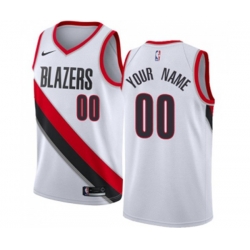 Portland Trail Blazers Customized Swingman White Home Basketball Jersey - Association Edition Portland Trail Blazers Customized Swingman White Home Basketball Jersey - Association Edition
