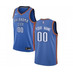 Oklahoma City Thunder Customized Swingman Royal Blue Road Basketball Jersey - Icon Edition