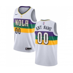 New Orleans Pelicans Customized Swingman White Basketball Jersey - City Edition