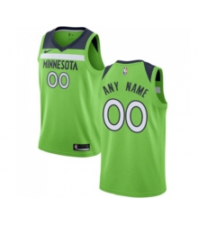 Minnesota Timberwolves Customized Swingman Green Basketball Jersey Statement Edition