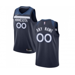 Minnesota Timberwolves Customized Swingman Navy Blue Road Basketball Jersey - Icon Edition