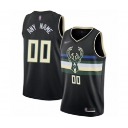 Milwaukee Bucks Customized Authentic Black Finished Basketball Jersey - Statement Edition