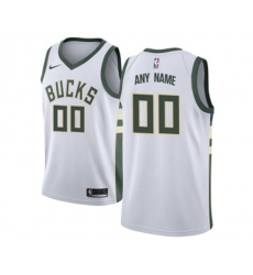 Milwaukee Bucks Customized Authentic White Home Basketball Jersey - Association Edition
