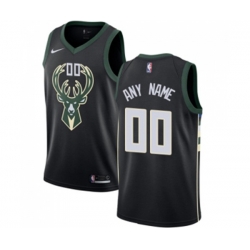Milwaukee Bucks Customized Swingman Black Alternate Basketball Jersey - Statement Edition