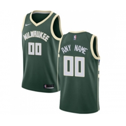 Milwaukee Bucks Customized Swingman Green Road Basketball Jersey - Icon Edition