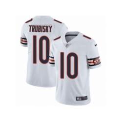 Chicago Bears #10 Mitchell Trubisky Vapor Untouchable Limited White NFL Jersey