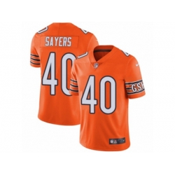 Chicago Bears #40 Gale Sayers Vapor Untouchable Limited Orange Rush NFL Jersey