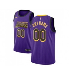 Los Angeles Lakers Customized Authentic Purple Basketball Jersey - City Edition