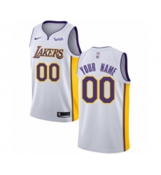Los Angeles Lakers Customized Authentic White Basketball Jersey - Association Edition
