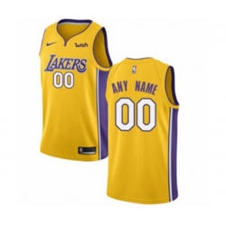 Los Angeles Lakers Customized Swingman Gold Home Basketball Jersey - Icon Edition