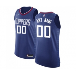 Los Angeles Clippers Customized Authentic Blue Road Basketball Jersey - Icon Edition