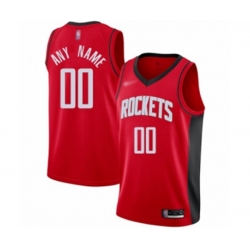 Houston Rockets Customized Swingman Red Finished Basketball Jersey - Icon Edition