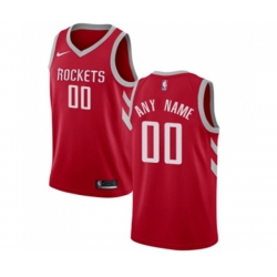 Houston Rockets Customized Swingman Red Road Basketball Jersey - Icon Edition