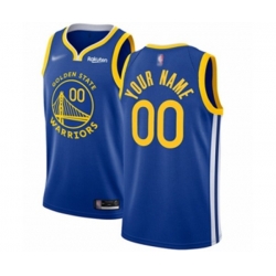 Golden State Warriors Customized Authentic Royal Finished Basketball Jersey - Icon Edition