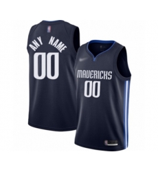 Dallas Mavericks Customized Swingman Navy Finished Basketball Jersey - Statement Edition