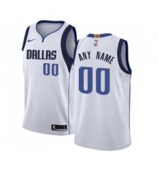 Dallas Mavericks Customized Swingman White Basketball Jersey - Association Edition