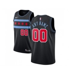 Chicago Bulls Customized Authentic Black Basketball Jersey - City Edition