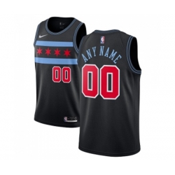 Chicago Bulls Customized Authentic Black Basketball Jersey - City Edition Chicago Bulls Customized Authentic Black Basketball Jersey - City Edition