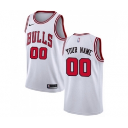Chicago Bulls Customized Authentic White Basketball Jersey - Association Edition Chicago Bulls Customized Authentic White Basketball Jersey - Association Edition