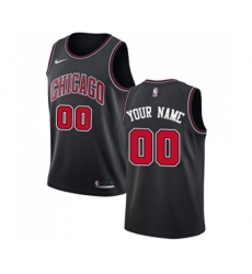 Chicago Bulls Customized Swingman Black Basketball Jersey Statement Edition