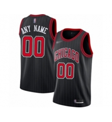 Chicago Bulls Customized Swingman Black Finished Basketball Jersey - Statement Edition
