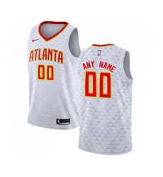 Atlanta Hawks Customized Authentic White Basketball Jersey - Association Edition