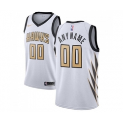 Atlanta Hawks Customized Authentic White Basketball Jersey - City Edition Atlanta Hawks Customized Authentic White Basketball Jersey - City Edition