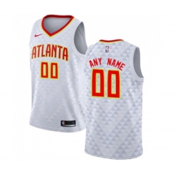 Atlanta Hawks Customized Swingman White Basketball Jersey - Association Edition Atlanta Hawks Customized Swingman White Basketball Jersey - Association Edition
