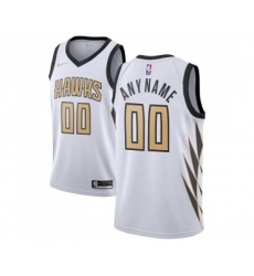 Atlanta Hawks Customized Swingman White Basketball Jersey - City Edition
