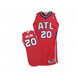Adidas Atlanta Hawks #20 John Collins Authentic Red Alternate NBA Jersey