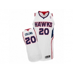 Adidas Atlanta Hawks #20 John Collins Authentic White Home NBA Jersey
