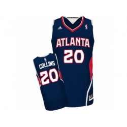 Adidas Atlanta Hawks #20 John Collins Swingman Navy Blue Road NBA Jersey