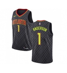 Atlanta Hawks #1 Justin Anderson Swingman Black Basketball Jersey - Icon Edition