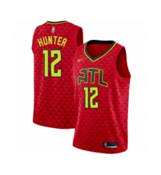Atlanta Hawks #12 DeAndre Hunter Swingman Red Basketball Jersey Statement Edition