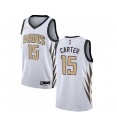 Atlanta Hawks #15 Vince Carter Swingman White Basketball Jersey - City Edition