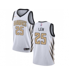 Atlanta Hawks #25 Alex Len Swingman White Basketball Jersey - City Edition