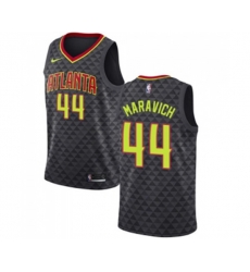 Atlanta Hawks #44 Pete Maravich Authentic Black Road Basketball Jersey - Icon Edition