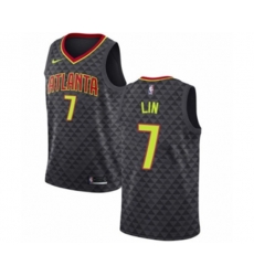 Atlanta Hawks #7 Jeremy Lin Authentic Black NBA Jersey - Icon Edition
