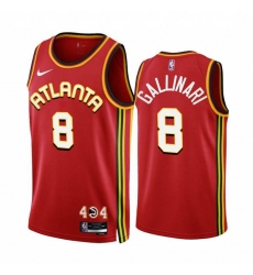 Atlanta Hawks #8 Danilo Gallinari 2022-23 Red Icon Edition Stitched Jersey