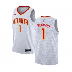 Nike Atlanta Hawks #1 Tracy Mcgrady Swingman White NBA Jersey - Association Edition