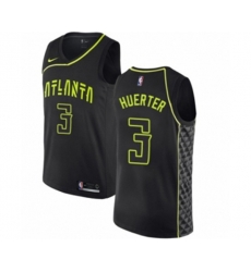 Nike Atlanta Hawks #3 Kevin Huerter Authentic Black NBA Jersey - City Edition