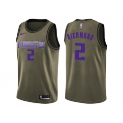 Sacramento Kings #2 Mitch Richmond Green Salute to Service NBA Swingman Jersey