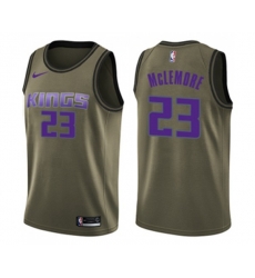 Sacramento Kings #23 Ben McLemore Swingman Green Salute to Service Basketball Jersey