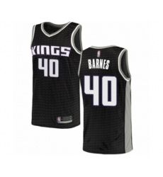 Sacramento Kings #40 Harrison Barnes Swingman Black Basketball Jersey Statement Edition