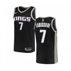 Sacramento Kings #7 Skal Labissiere Swingman Black NBA Jersey Statement Edition