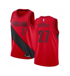 Portland Trail Blazers #27 Jusuf Nurkic Swingman Red Alternate NBA Jersey Statement Edition
