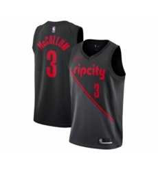 Portland Trail Blazers #3 C.J. McCollum Swingman Black NBA Jersey - 2018-19 City Edition